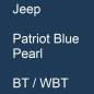 Preview: Jeep, Patriot Blue Pearl, BT / WBT.